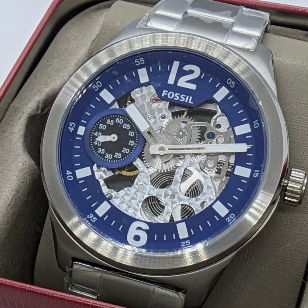 Fossil Skeleton 48mm Steel Watch